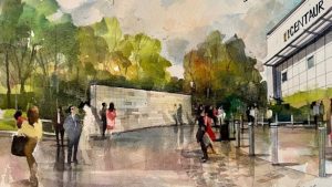 An artist’s impression of the Cheltenham Columbarium Wall