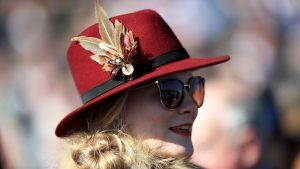 A lady dressed for the races