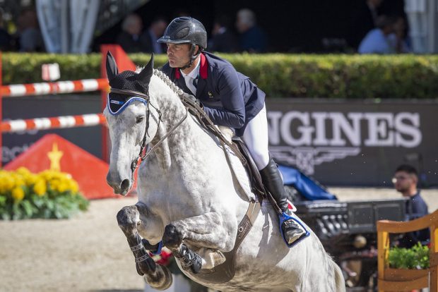 Gregory Cottard riding Bibici