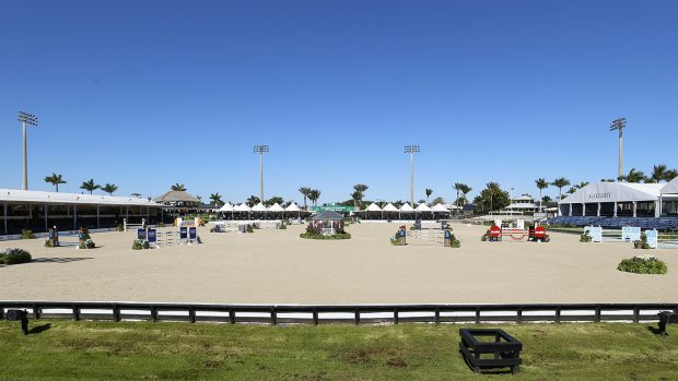A view of the international arena at the Winter Equestrian Festival at Wellington in Florida