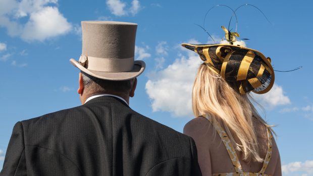 Racegoers at Royal Ascot adhering to the dress code
