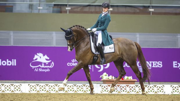 Dinja van Liere and Hartsuijker win the CHI Al Shaqab grand prix dressage