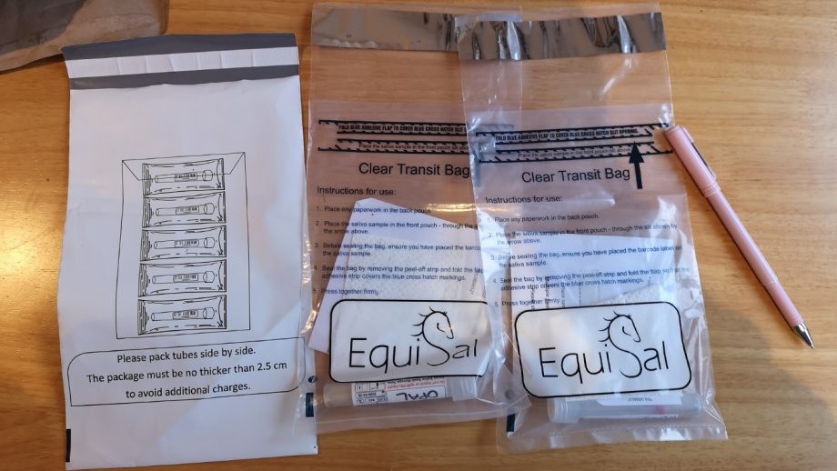 EquiSal Tapeworm Test ready for posting