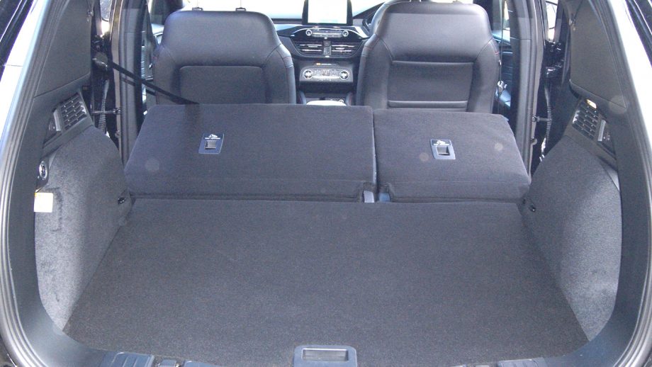 Ford Kuga boot with all seats down