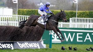 Energumene winning the Cheltenham Festival Queen Mother Champion Chase result in 2023