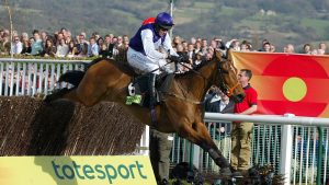 Kicking King Kicking King en-route to winning the Cheltenham Gold Cup in 2005.