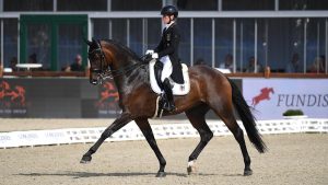 German Olympic dressage rider Helen Langehanenberg has announced the retirement of top horse Annabelle 110. Here the pair are pictured at the 2021 European Dressage Championships, where they were part of the gold medal-winning team.