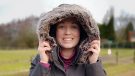 LeMieux Loire Waterproof Coat hood up from front