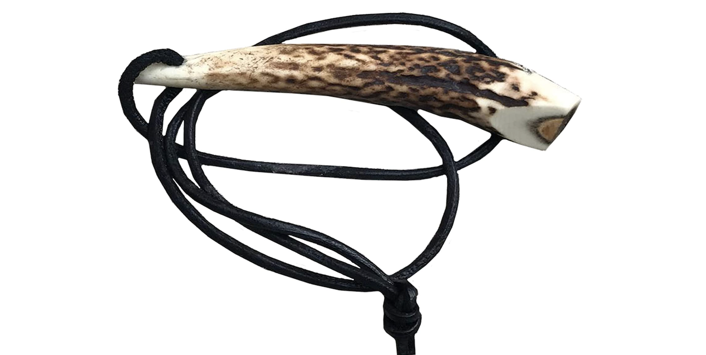 Stag horn dog whistle