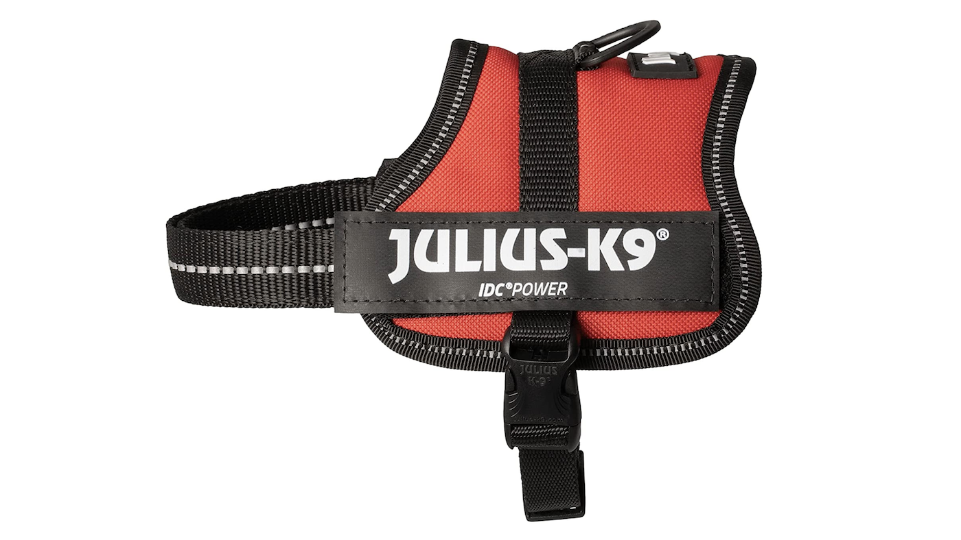Julius K-9 dog harness in red