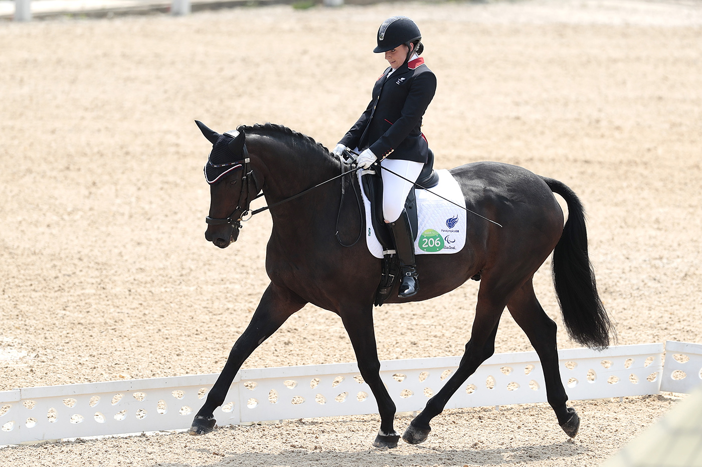 Natasha Baker riding Cabral at the Rio Paralympics