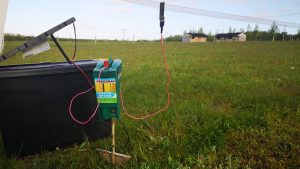 Energiser setup to electric fence