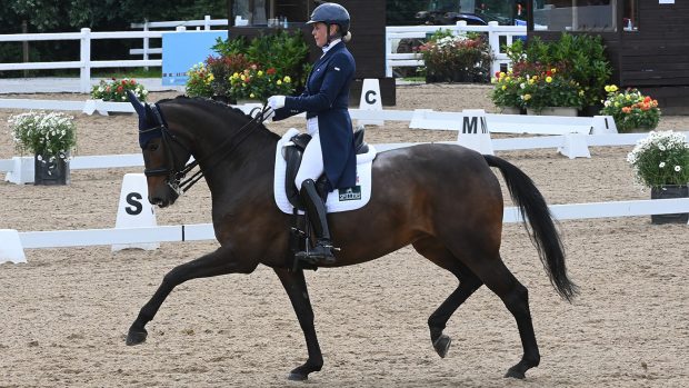 Mandy Day and Giomf at Hartpury CDI 2021