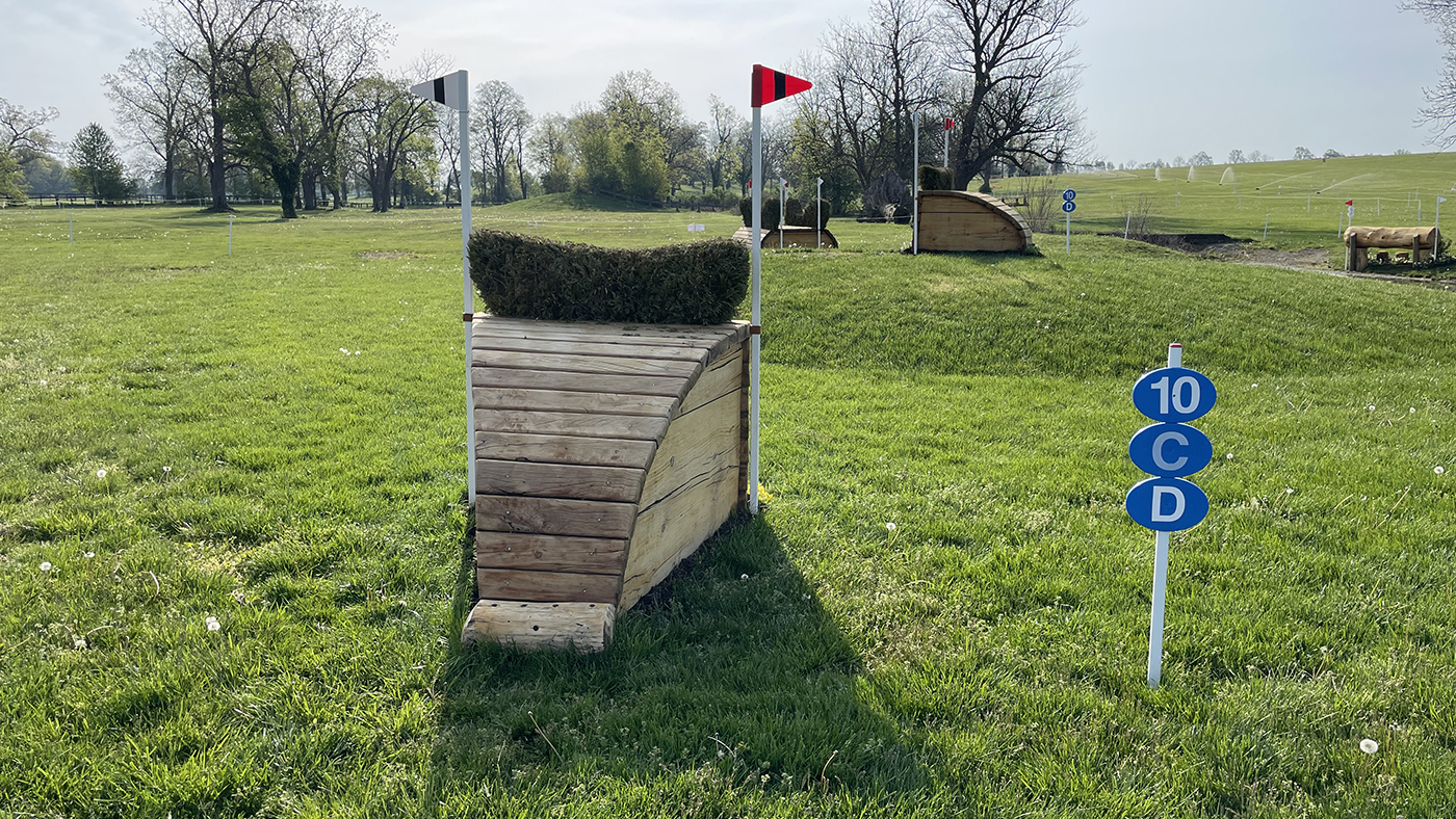 Kentucky Three-Day Event cross-country course 2023: fence 10cd long route