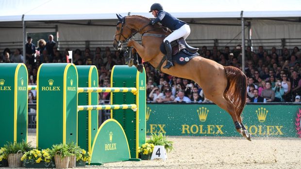 Ben Maher riding Explosion W in CSI5* Rolex Grand Prix during the Royal Windsor Horse Show