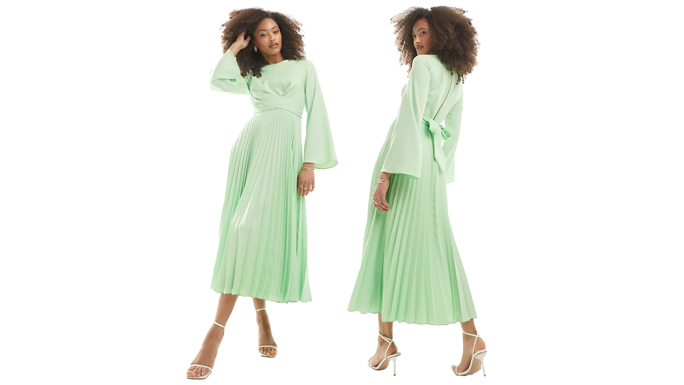 Closet London Pleated Midi Dress