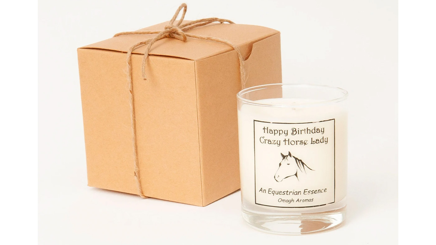 candle gift for horse lovers