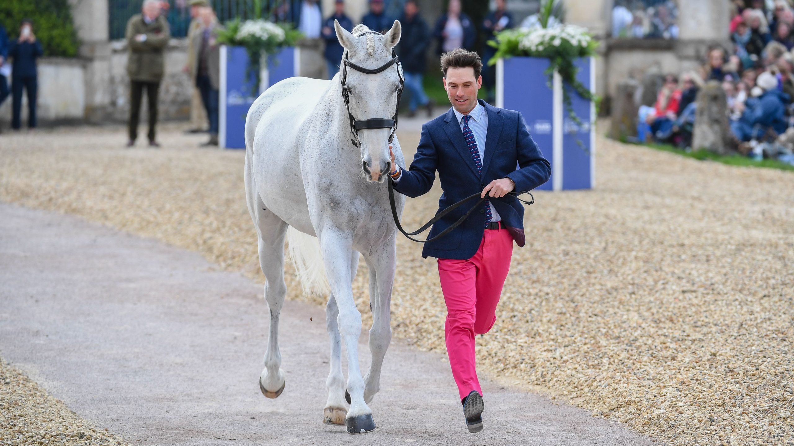 Badminton horse trials trot-up
