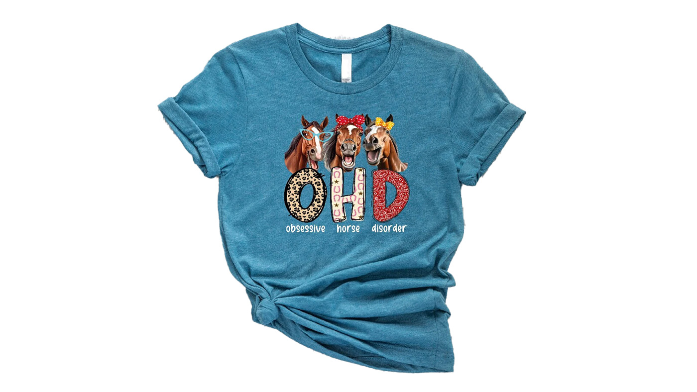 Tshirt with horses gift for horse lovers