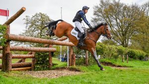 Wills Oakden on the 2023 Badminton Horse Trials cross-country course.