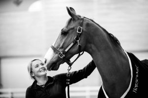 Kent Farrington’s head groom of 11 years, Denise Moriarty