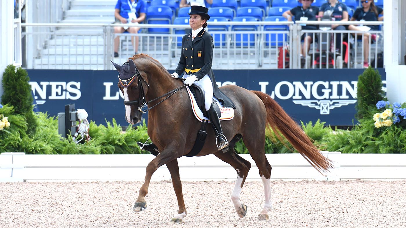 Beatriz Ferrer-Salat and Delgado at the 2018 World Equestrian Games.