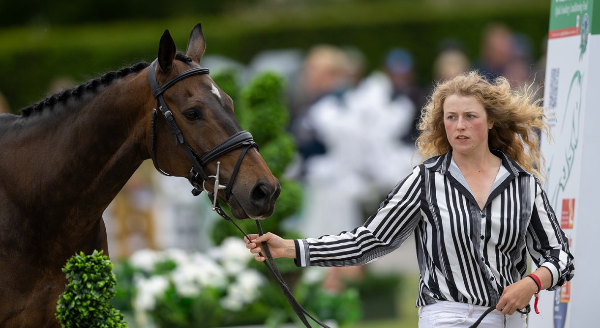 Bramham Horse Trials first trotup 2023 four horses held