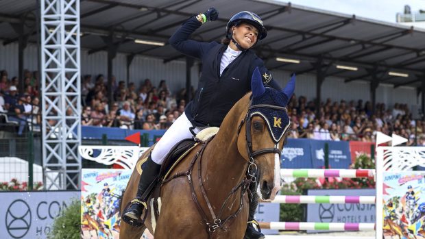 Showjumping news: Keira Stoute and Guru win the LGCT two-star grand prix in Cannes, France