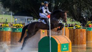 German Olympic eventer Ingrid Klimke, pictured, has broken her collar bone in a cross-country fall