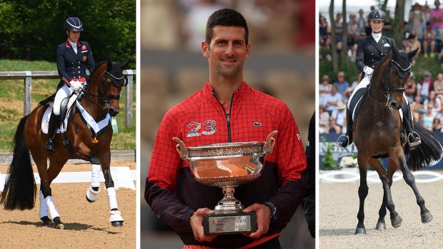 Charlotte Dujardin, Novac Djokovic and Jessica von Bredow-Werndl