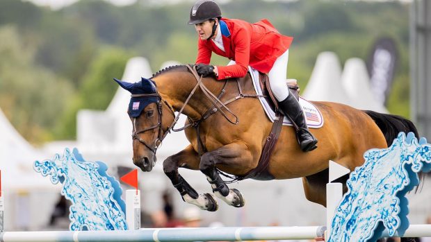 US showjumper McLain Ward has announced the retirement of his top mare HH Azur, known as Annie. Here the pair are pictured at CHIO Aachen 2023.