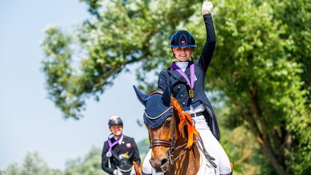 Annabella Pidgley wins individual gold at the European Championships for Young Riders 2023