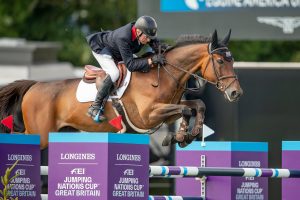 John Whitaker and Equine America Unick Du Francport help Great Britain win the Hickstead Nations Cup for the first time since 2010