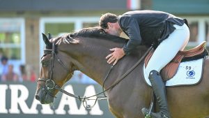 David Simpson on PJOTR VAN DE KRUISHOEVE after winning the Hickstead Derby 2023