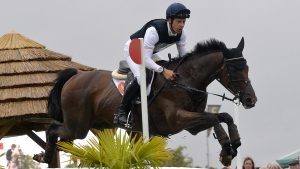 Former eventer Chris Burton (pictured on Nobilis 18 at Burghley in 2016) has helped his country Australia qualify for the Paris 2024 Olympic showjumping