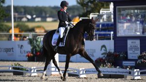 Sophie Wells and Don Cara M at the World Para Dressage Championships 2022