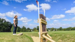 Burghley Horse Trials cross-country course: fence 15abc