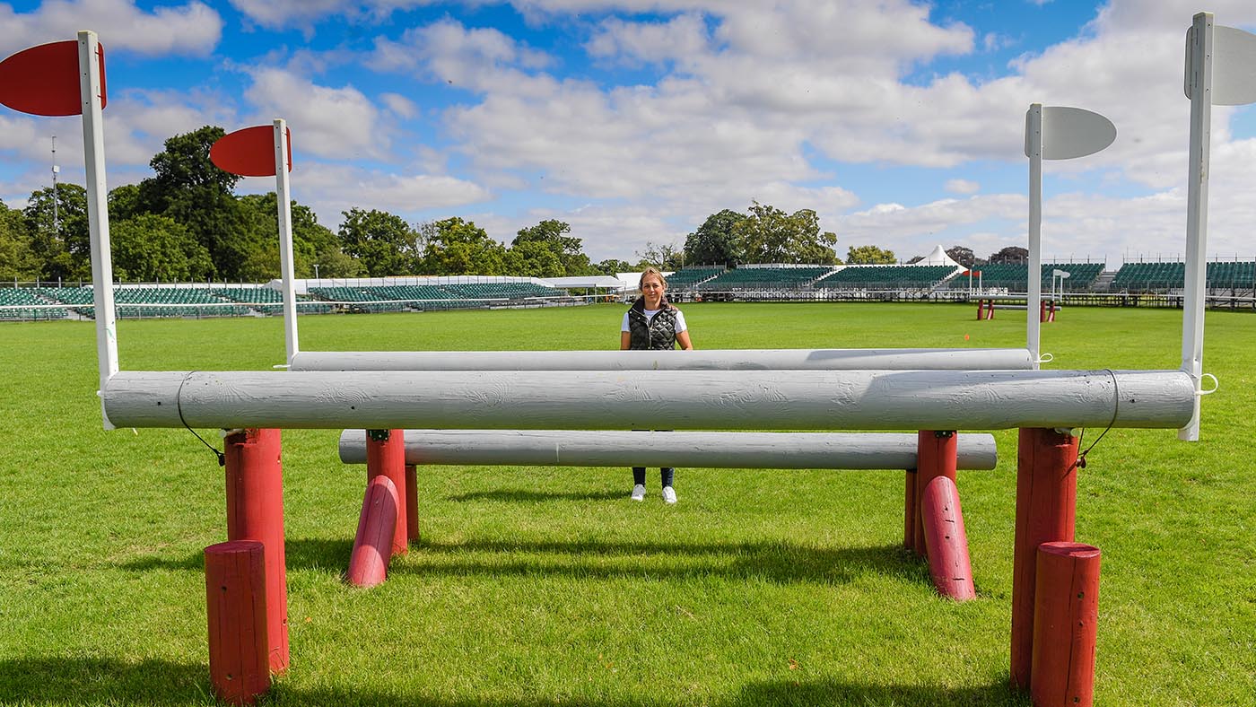 Burghley Horse Trials cross-country course: fence four