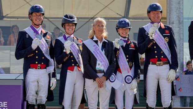 The british team at the 2021 FEI Dressage European Championship