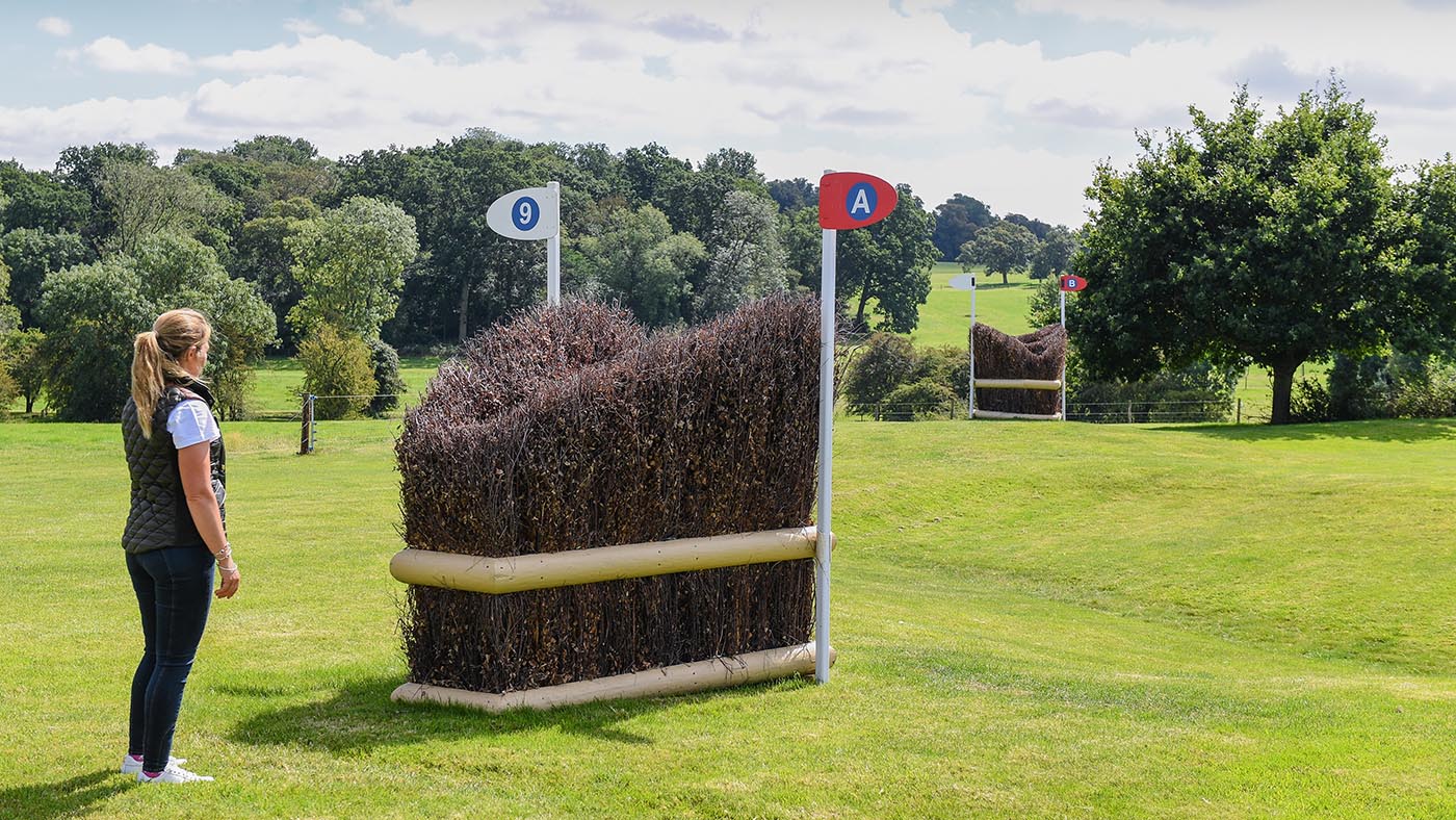 Burghley Horse Trials cross-country course: fence 9ab