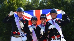 Britain's silver medal-winning team at the 2021 Europeans