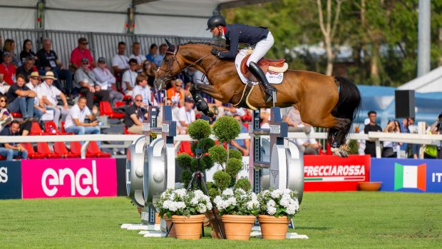 Ben Maher and Faltic HB at the European Showjumping Championships