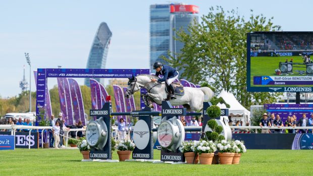 Rolf-Göran Bengtsson riding Zuccero at the European Showjumping Championships