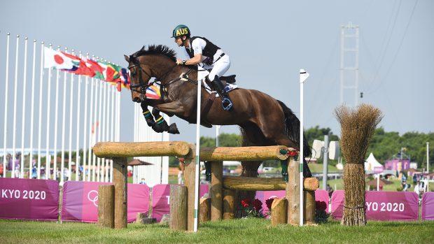 Australia’s Shane Rose riding Virgil at the Tokyo Olympics.