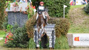 European Eventing Championships final trot-up: Karin Donckers withdrew before the inspection