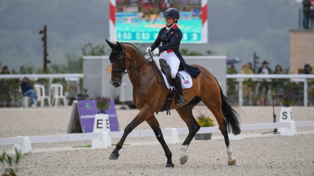 Laura Collett and London 52 at the European Eventing Championships dressage