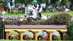 Mélody JOHNER riding TOUBLEU DE RUEIRE at the 2023 Europeans