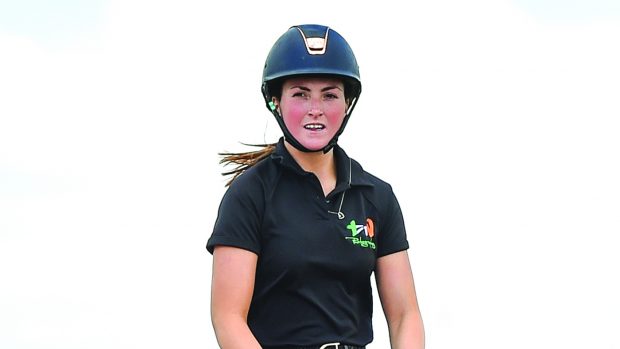 Irish eventer Susie Berry was taken to hospital following a cross-country fall at Blair Castle Horse Trials