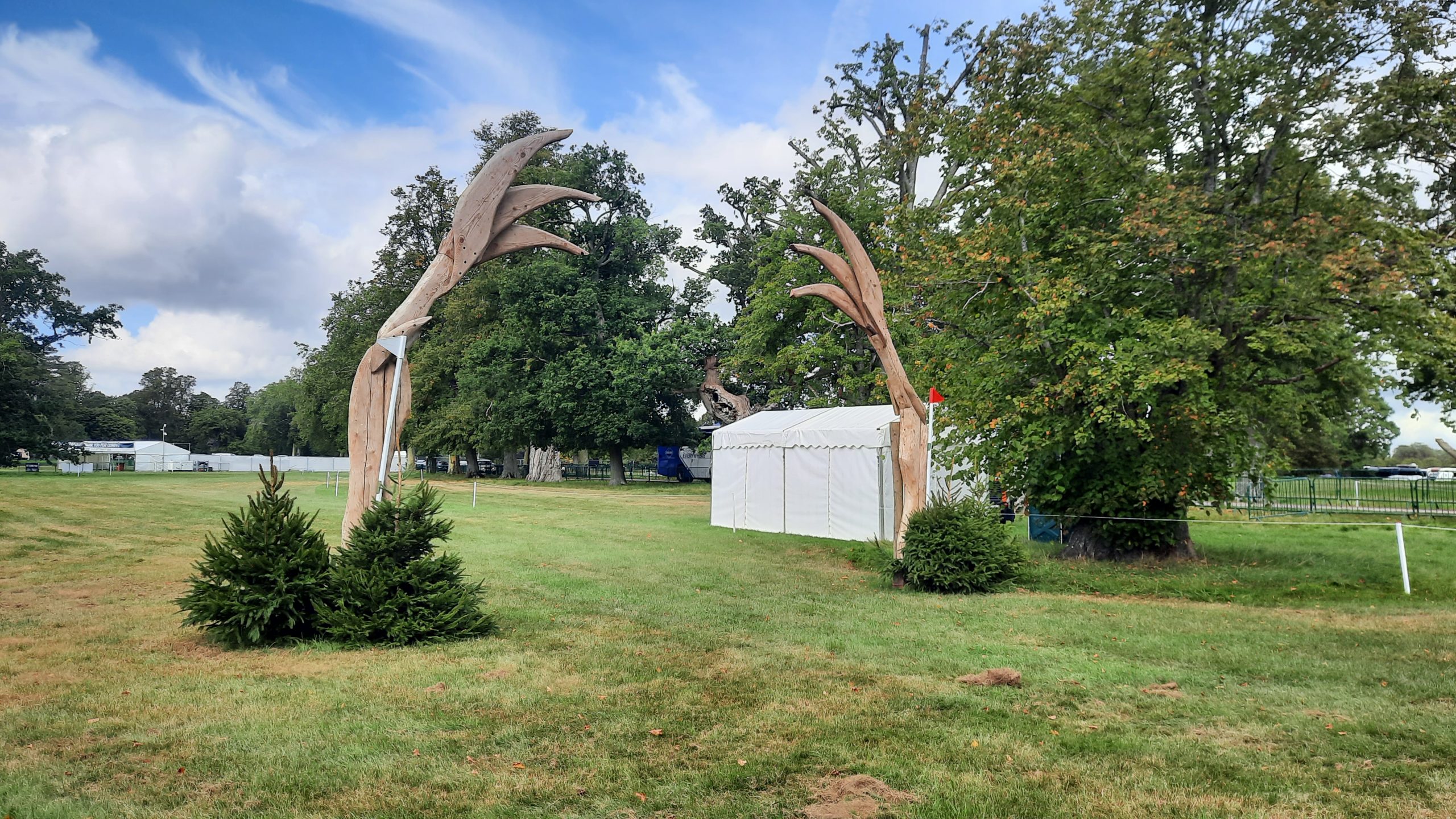 Finish line: Blenheim Horse Trials cross-country