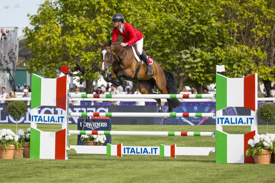 Steve Guerdat and Dynamix De Belheme win individual gold at the European Showjumping Championships in Milan, Italy